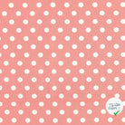 Cretonne de coton à pois bordeaux - My Little Coupon