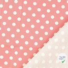 Cretonne de coton à pois bordeaux - My Little Coupon