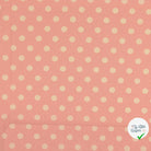 Cretonne de coton à pois rose clair - My Little Coupon