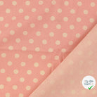 Cretonne de coton à pois rose clair - My Little Coupon