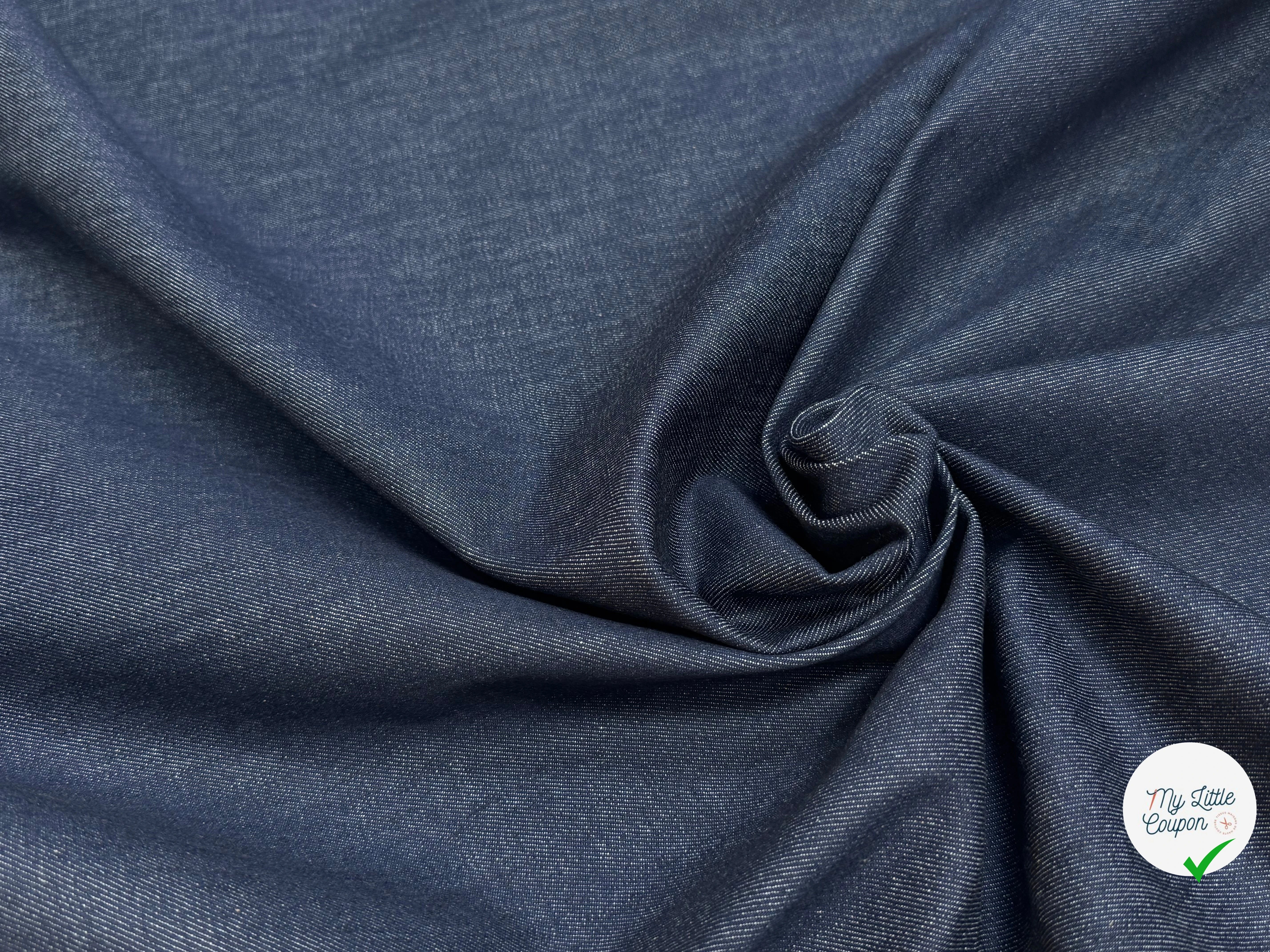DENIM 97% COTON STRETCH MARINE/SIOUX - My Little Coupon