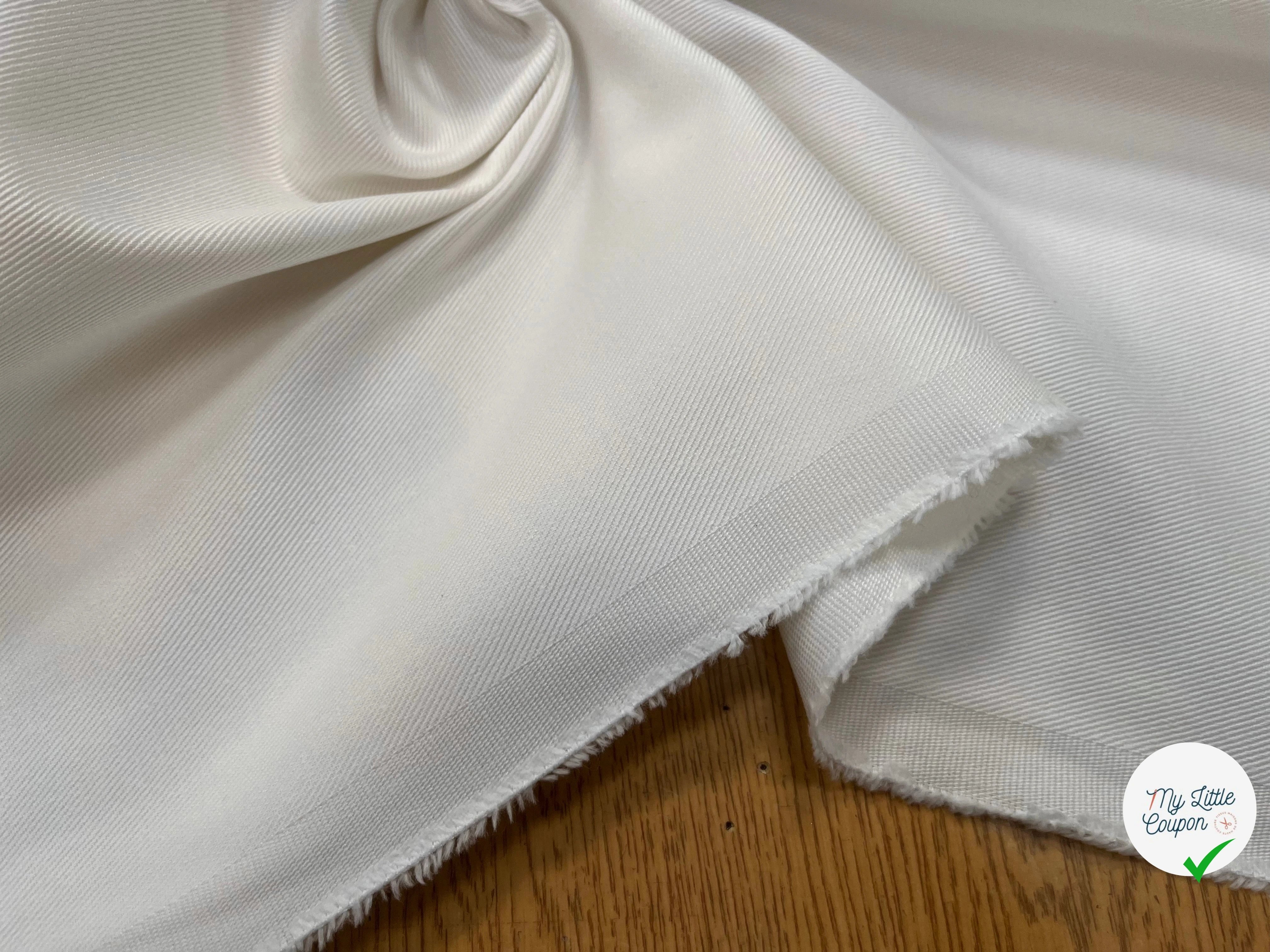 DENIM BLANC LÉGÈREMENT CASSÉ 145CM - My Little Coupon