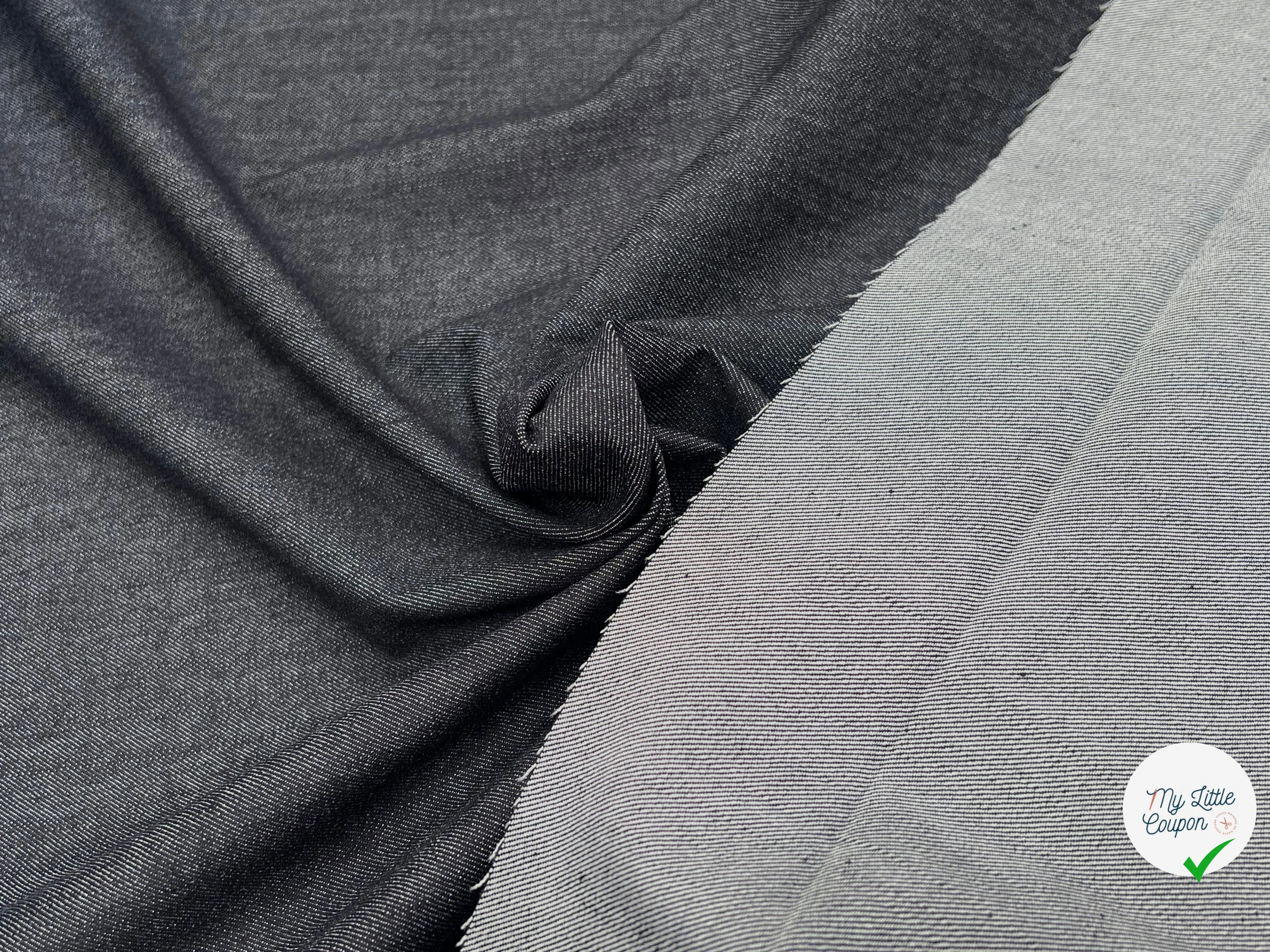 DENIM BLEU ARDOISE 97% COTON - My Little Coupon