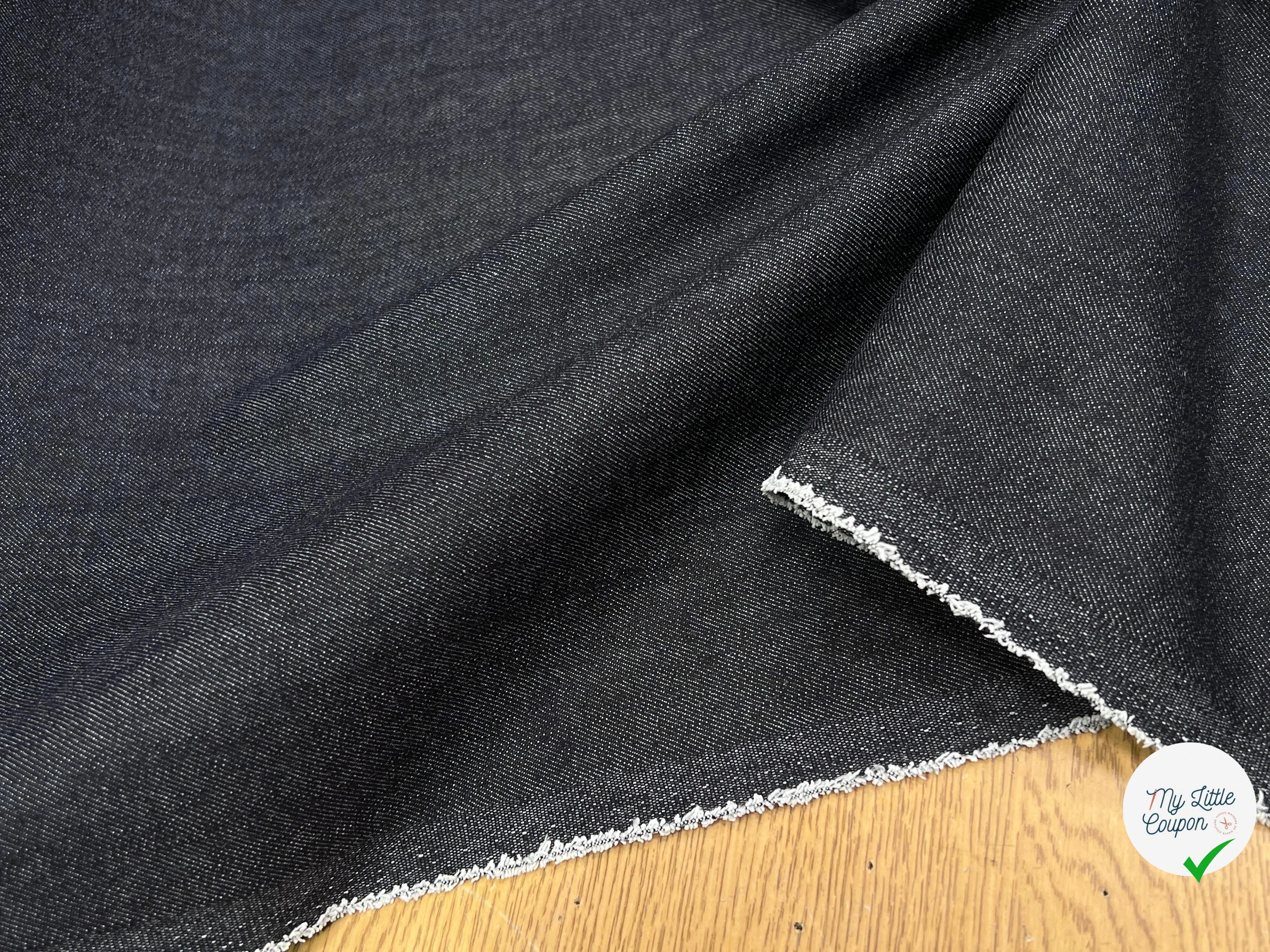 DENIM BLEU ARDOISE 97% COTON - My Little Coupon