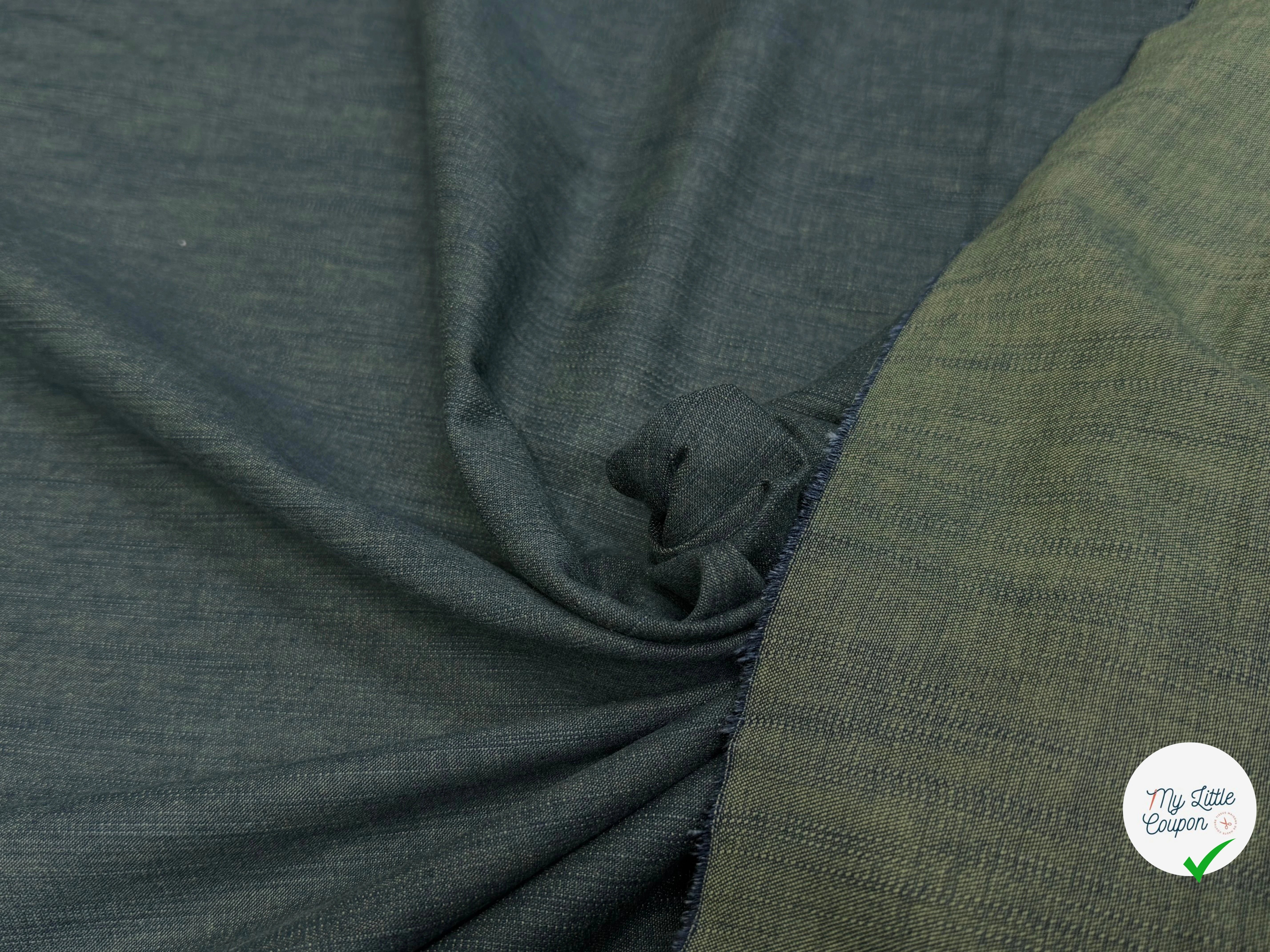 DENIM BLEU VERT COUTURE SUPERBE TENUE - My Little Coupon