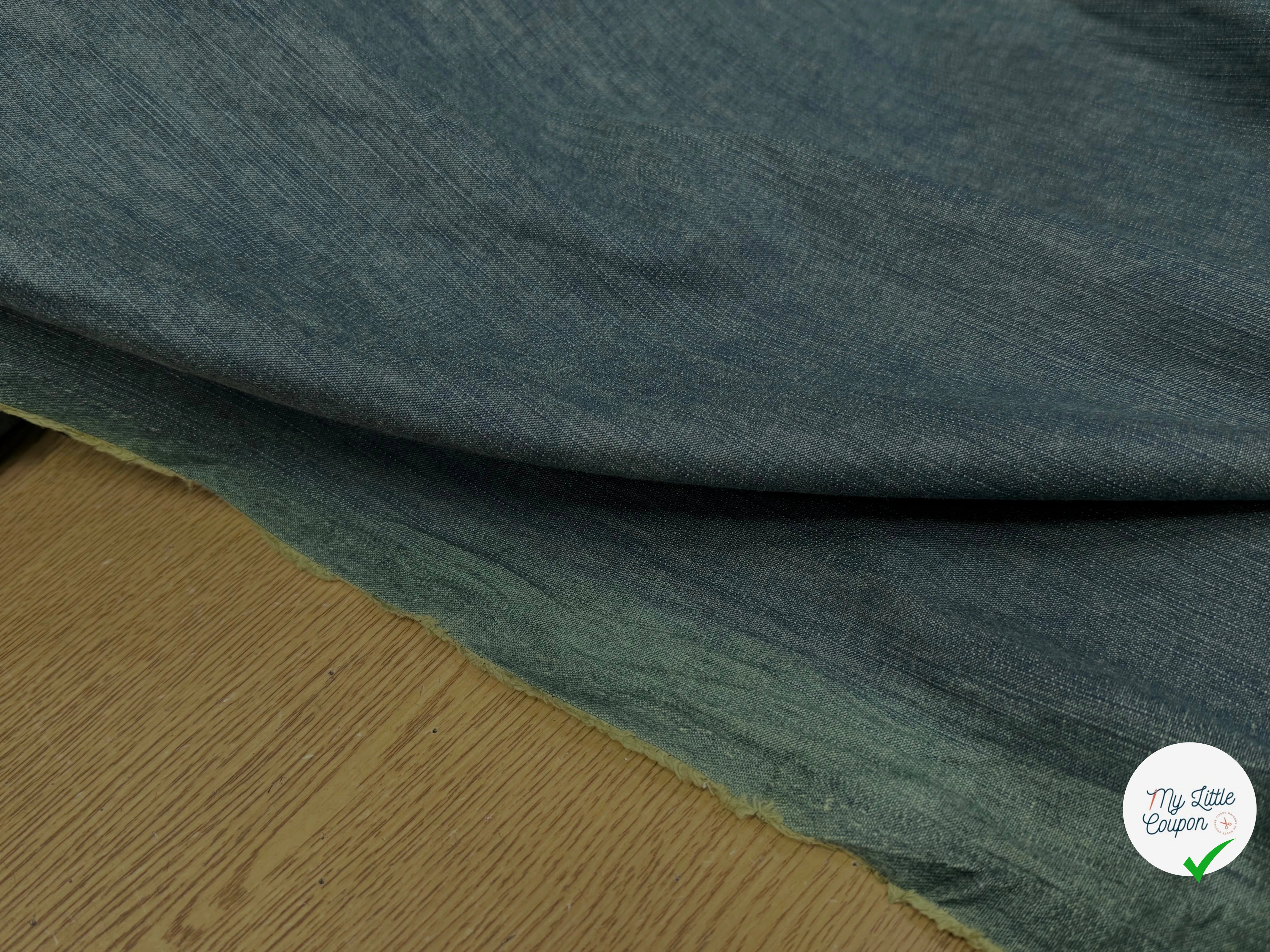 DENIM BLEU VERT COUTURE SUPERBE TENUE - My Little Coupon