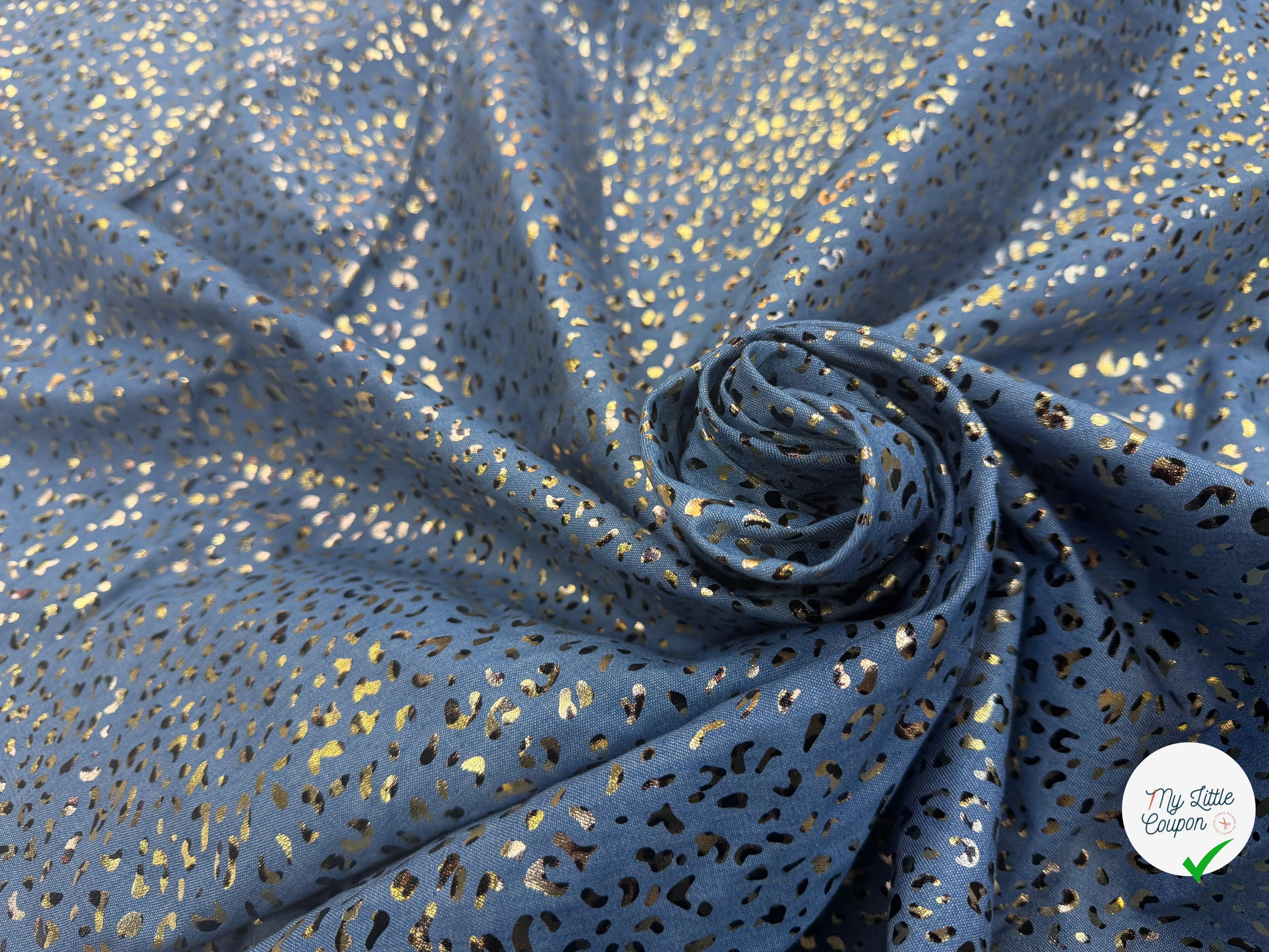 DENIM COTON  FOIL LEOPARD 1 - My Little Coupon
