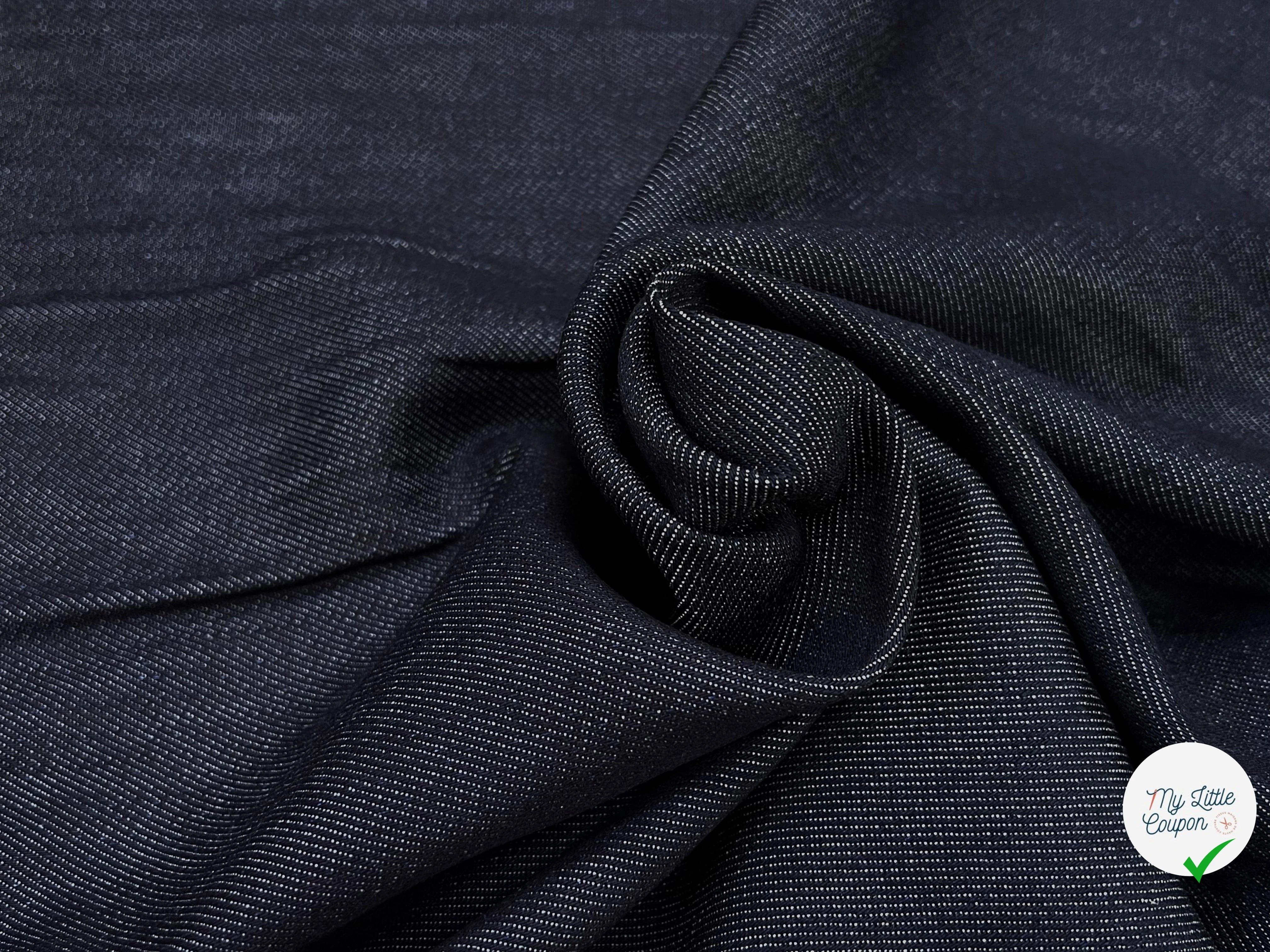 DENIM PRESTIGE SANMERO BLEU NUIT 100% COTON - My Little Coupon