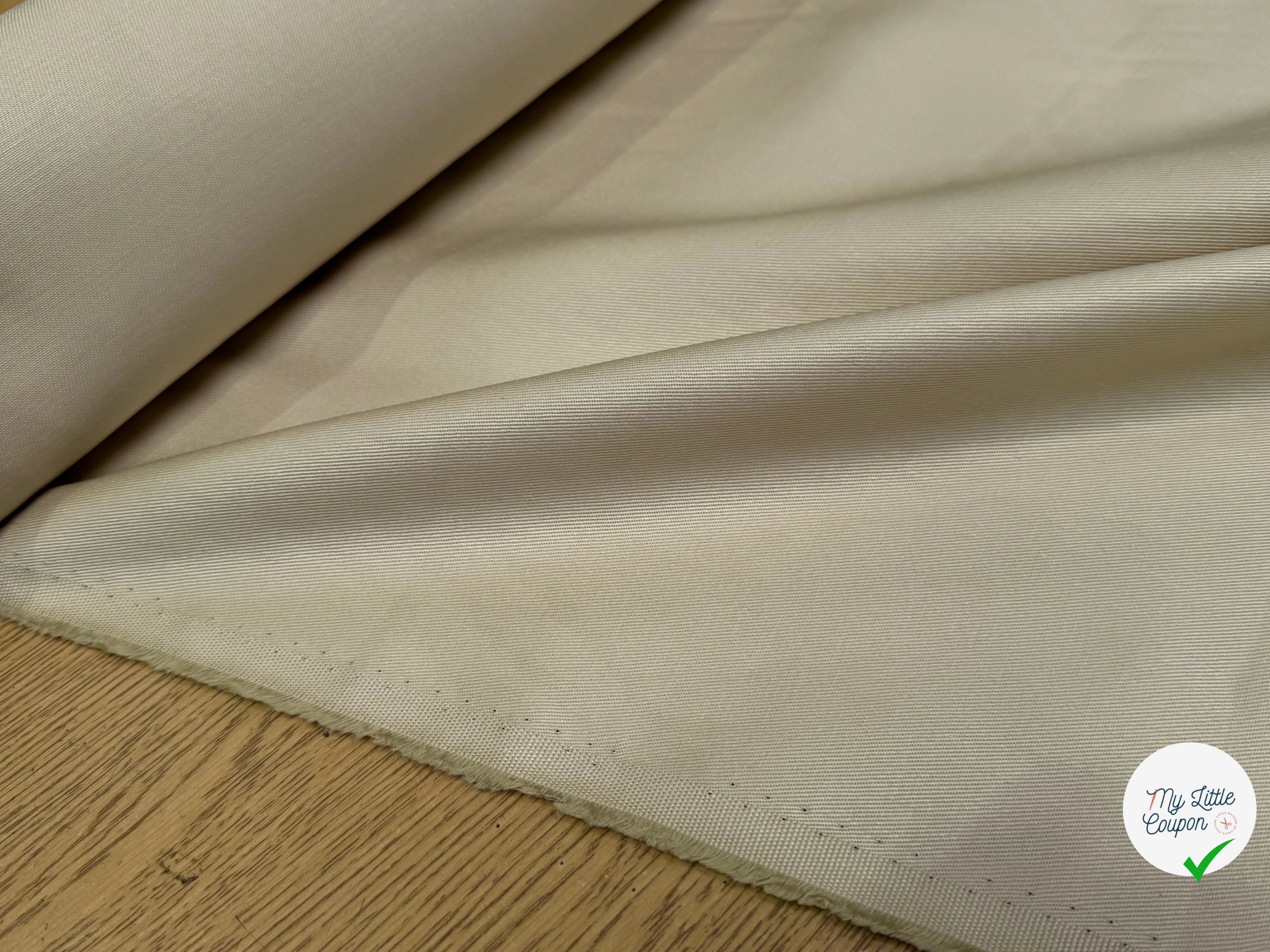 DENIM SERGÉ CHIC BEIGE PAILLE - My Little Coupon