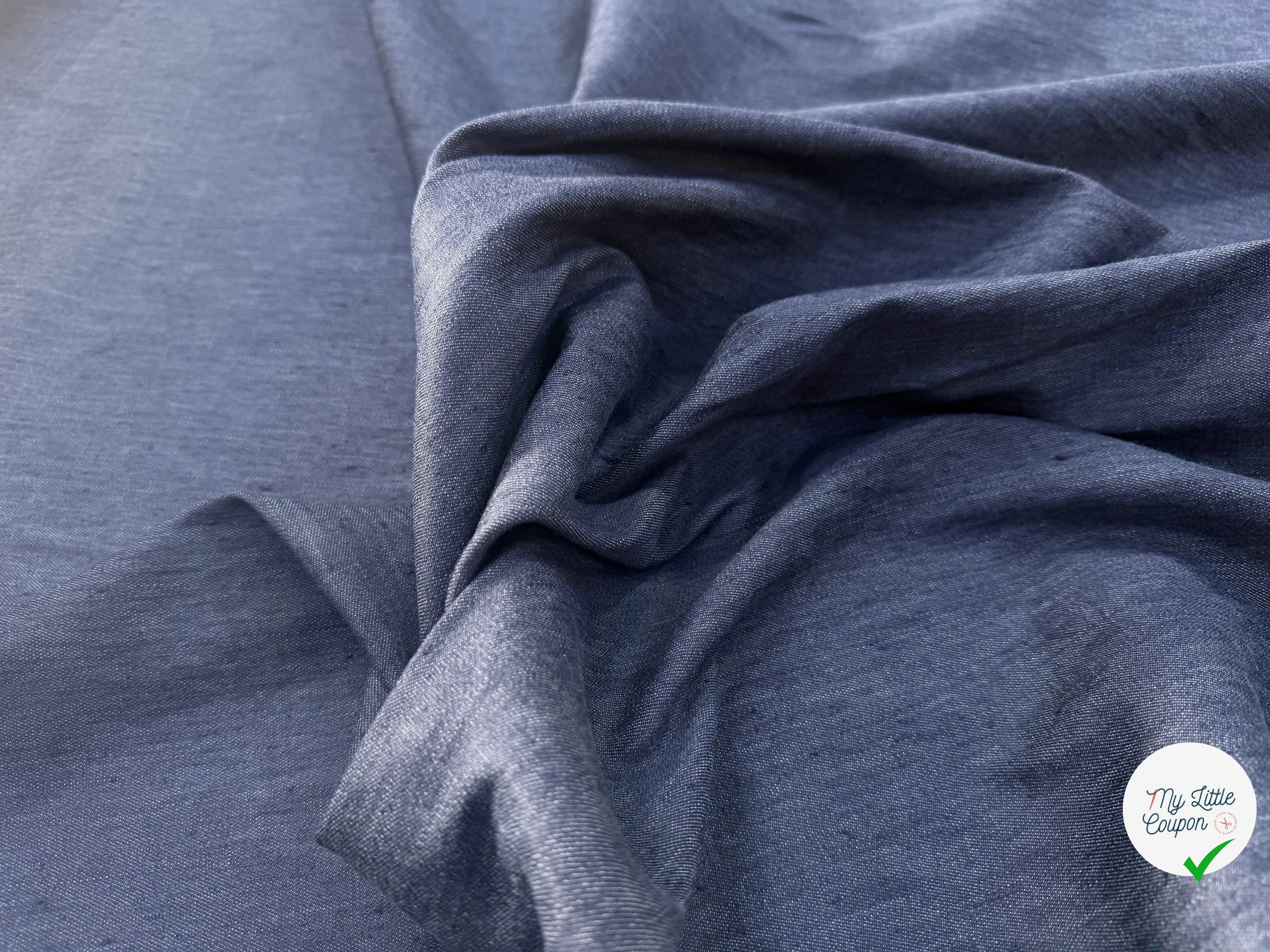 DENIM STRETCH BLEU 135 COTON - My Little Coupon