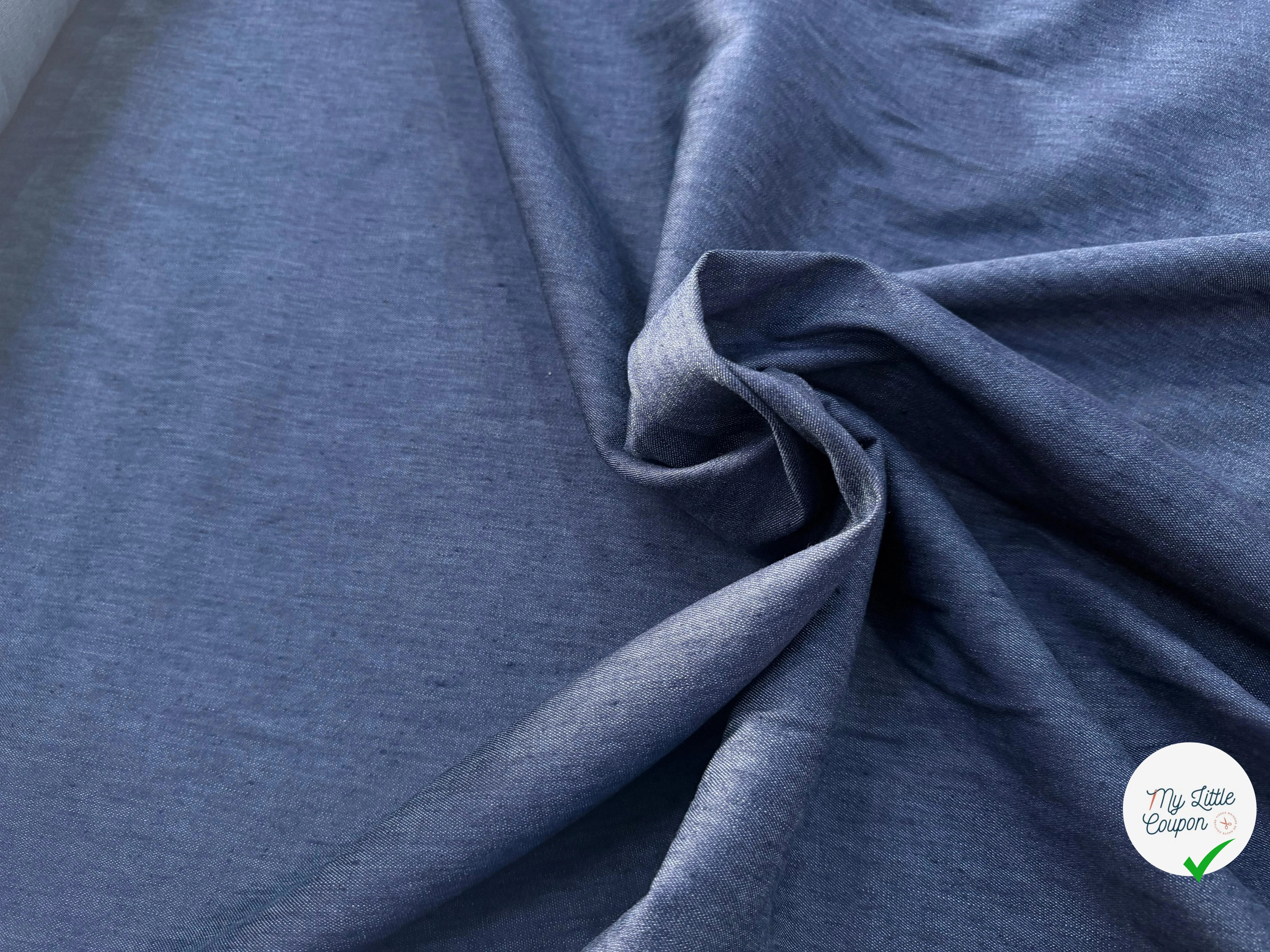 DENIM STRETCH BLEU 135 COTON - My Little Coupon