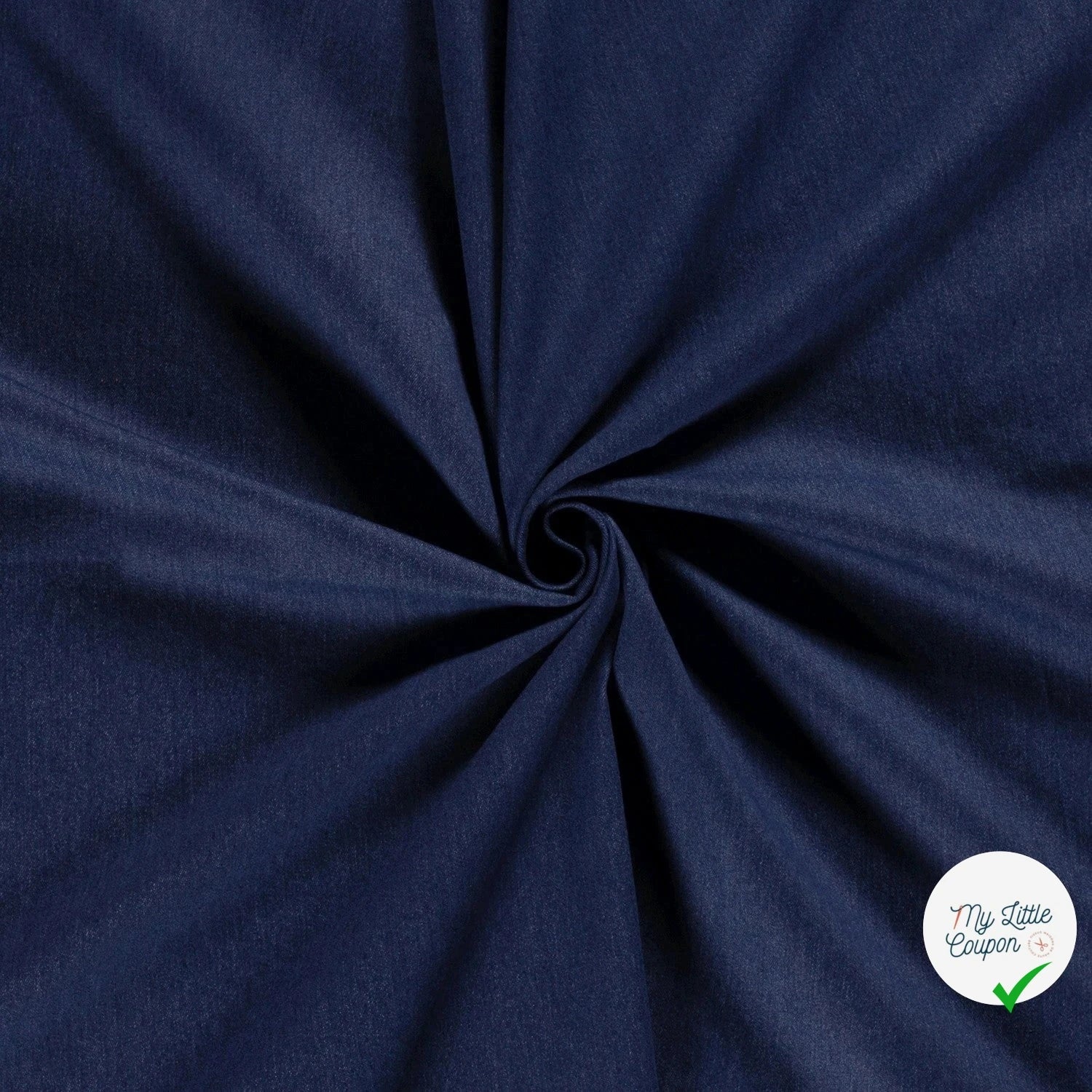DENIM STRETCH PRÉ-LAVÉ INDIGO 70% COTON - My Little Coupon