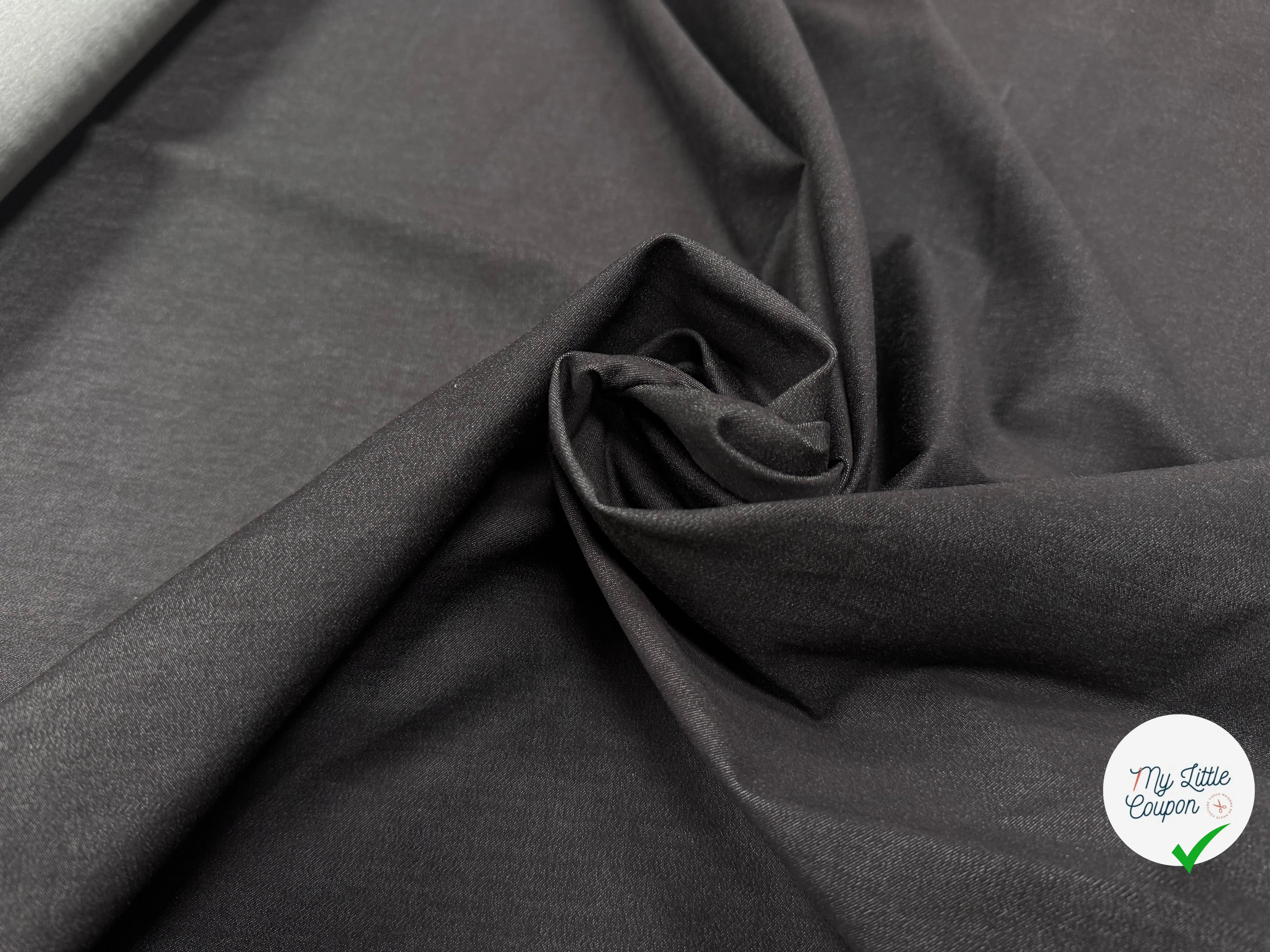 DENIM UNI NOIR ULTRA STRETCH - My Little Coupon