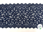 DENTELLE ÉLASTIQUE GRANDE LARGEUR BLEU MARINE - My Little Coupon - tissu - coudre