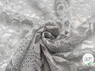 DENTELLE FLORALE GRIS PERLE - My Little Coupon - tissu - coudre