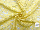 DENTELLE FLORALE JAUNE CITRON - My Little Coupon - tissu - coudre