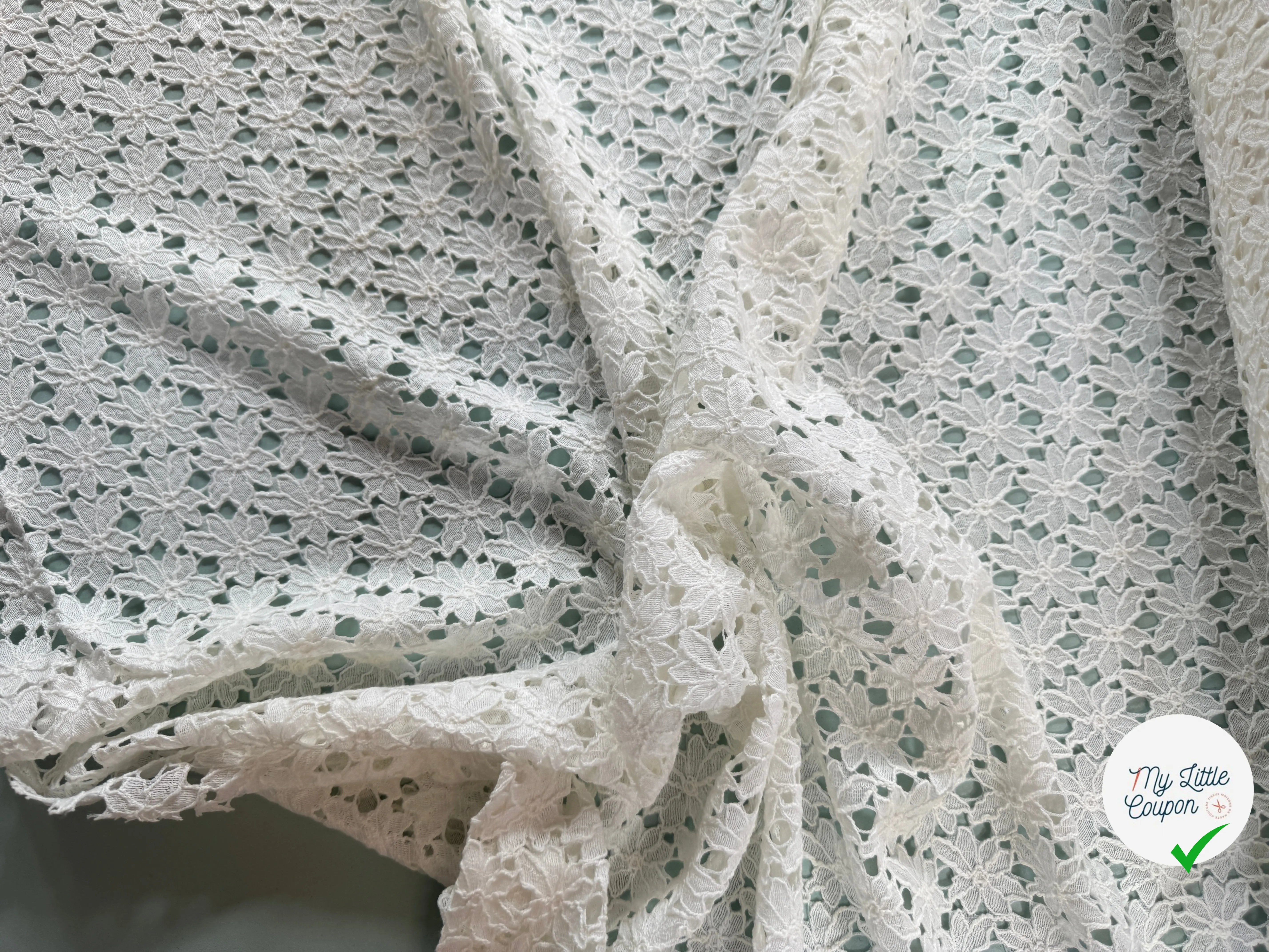 DENTELLE GUIPURE BLANC CASSÉ - My Little Coupon