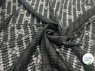 DENTELLE RAMEAUX ET LOSANGES NOIRS - My Little Coupon - tissu - coudre