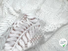 DENTELLE VELOURS BLANC PALERME - My Little Coupon - tissu - coudre
