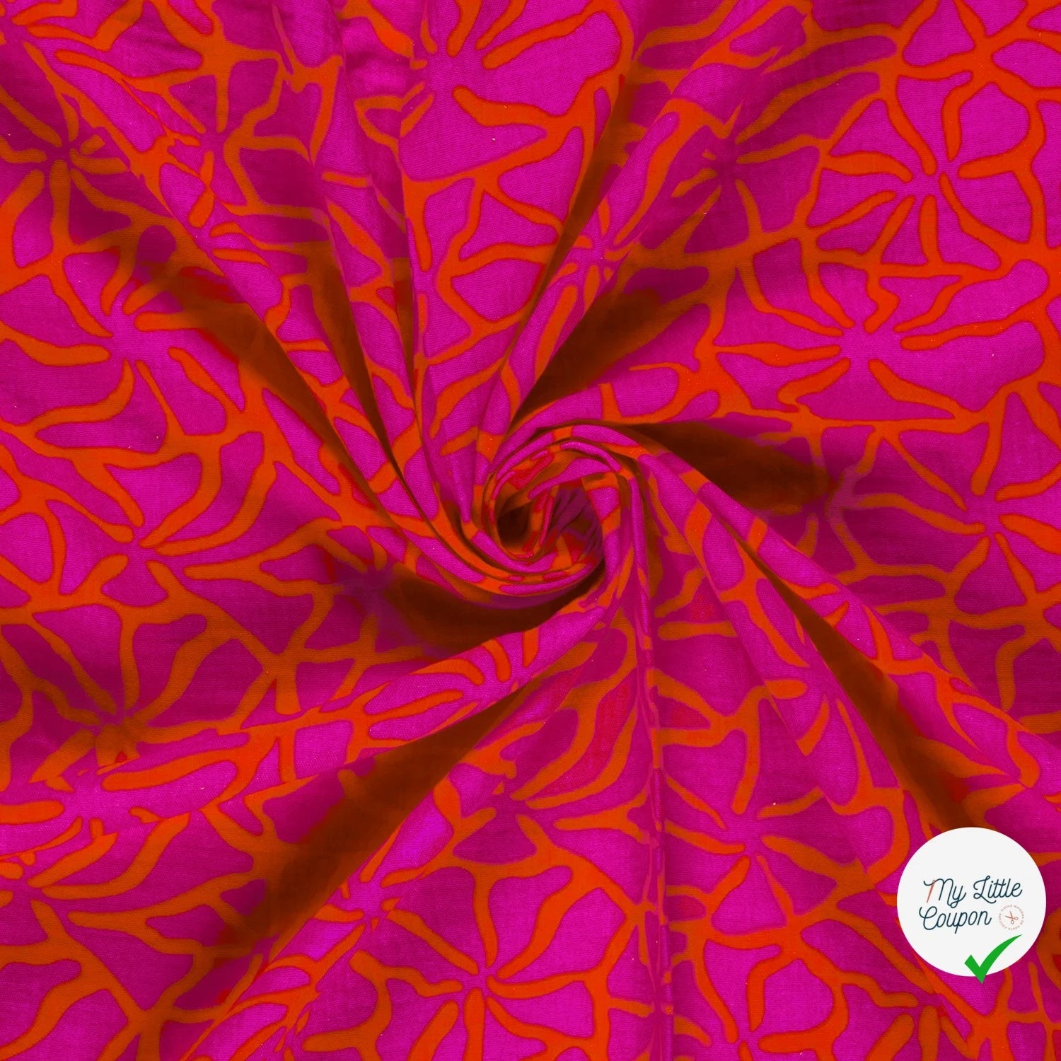 DOUBLE GAZE ABSTRAIT CORAL - My Little Coupon