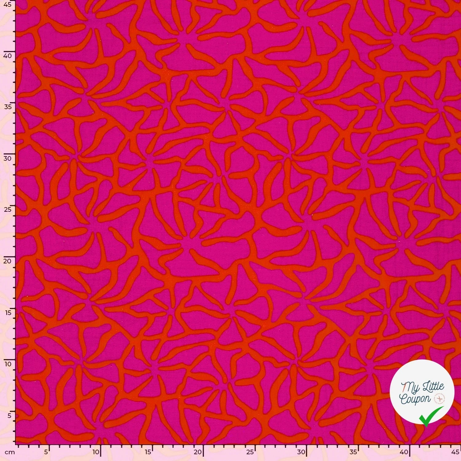 DOUBLE GAZE ABSTRAIT CORAL - My Little Coupon
