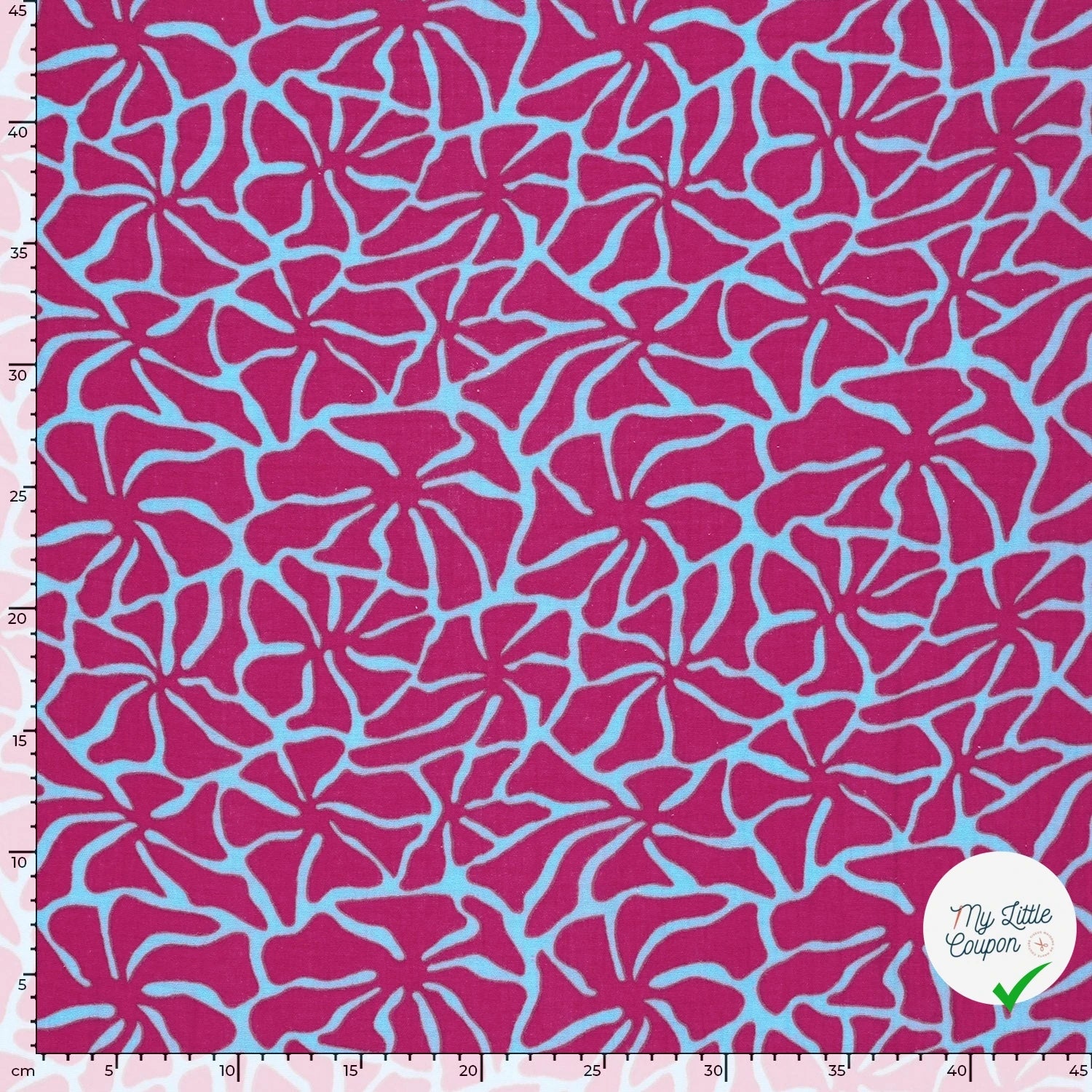 DOUBLE GAZE ABSTRAIT GLACE BLEU - My Little Coupon