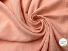 DOUBLE GAZE COTON SAUMON - My Little Coupon - tissu - coudre