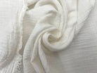 DOUBLE GAZE DE COTON BLANC UNIE MLC INTERN