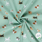 DOUBLE GAZE DE COTON CHIENS BLEU BÉBÉ - My Little Coupon
