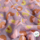 DOUBLE GAZE DE COTON PANTHÈRE LILAS - My Little Coupon