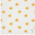 DOUBLE GAZE DE COTON SOLEILS BLANC CASSÉ - My Little Coupon
