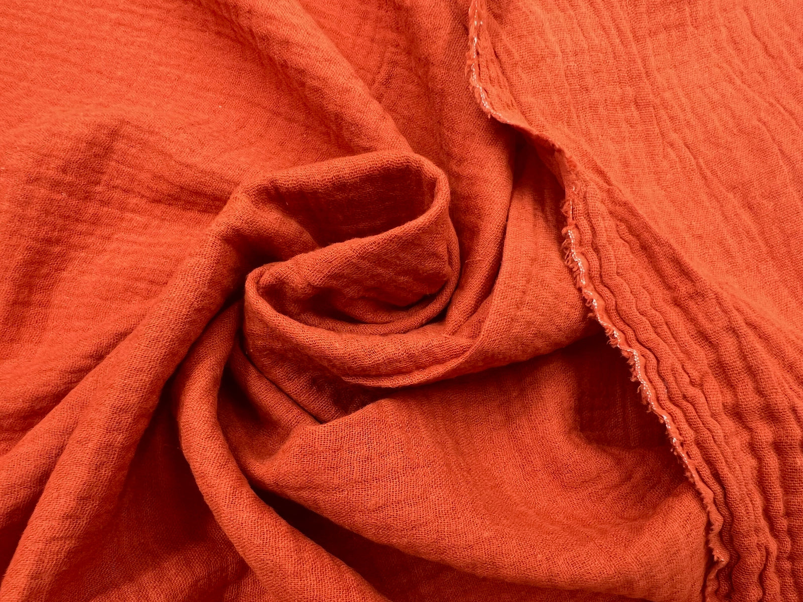 DOUBLE GAZE DE COTON TERRACOTTA MLC INTERN