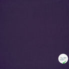 Double gaze de coton unie aubergine