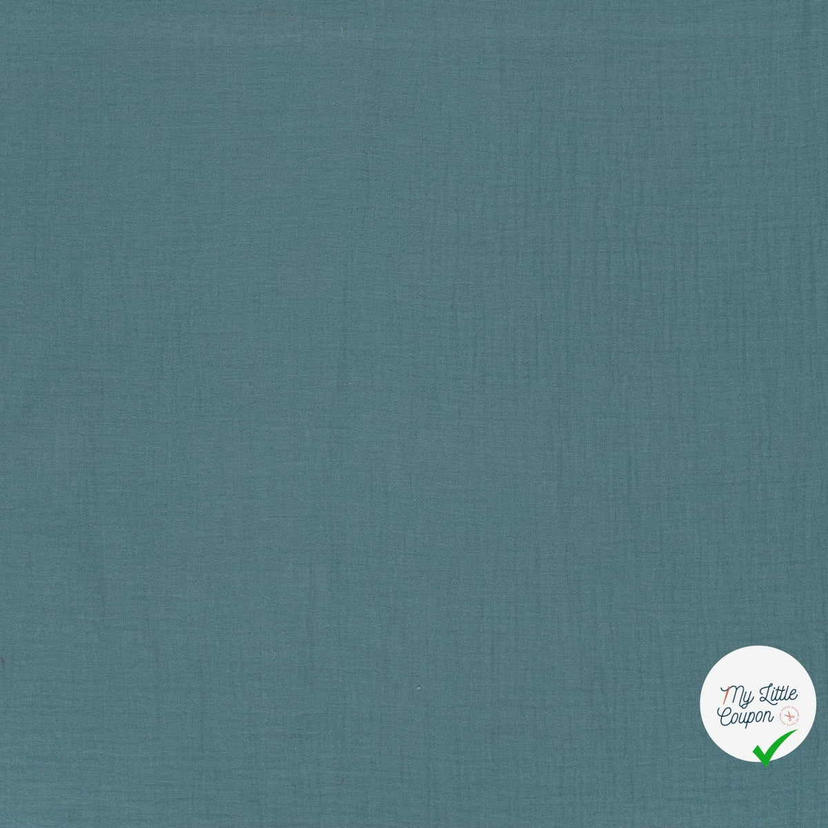 DOUBLE GAZE DE COTON UNIE BLEU CIEL - My Little Coupon
