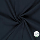 Double gaze de coton unie bleu marine