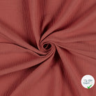 DOUBLE GAZE DE COTON UNIE BOIS DE ROSE - My Little Coupon