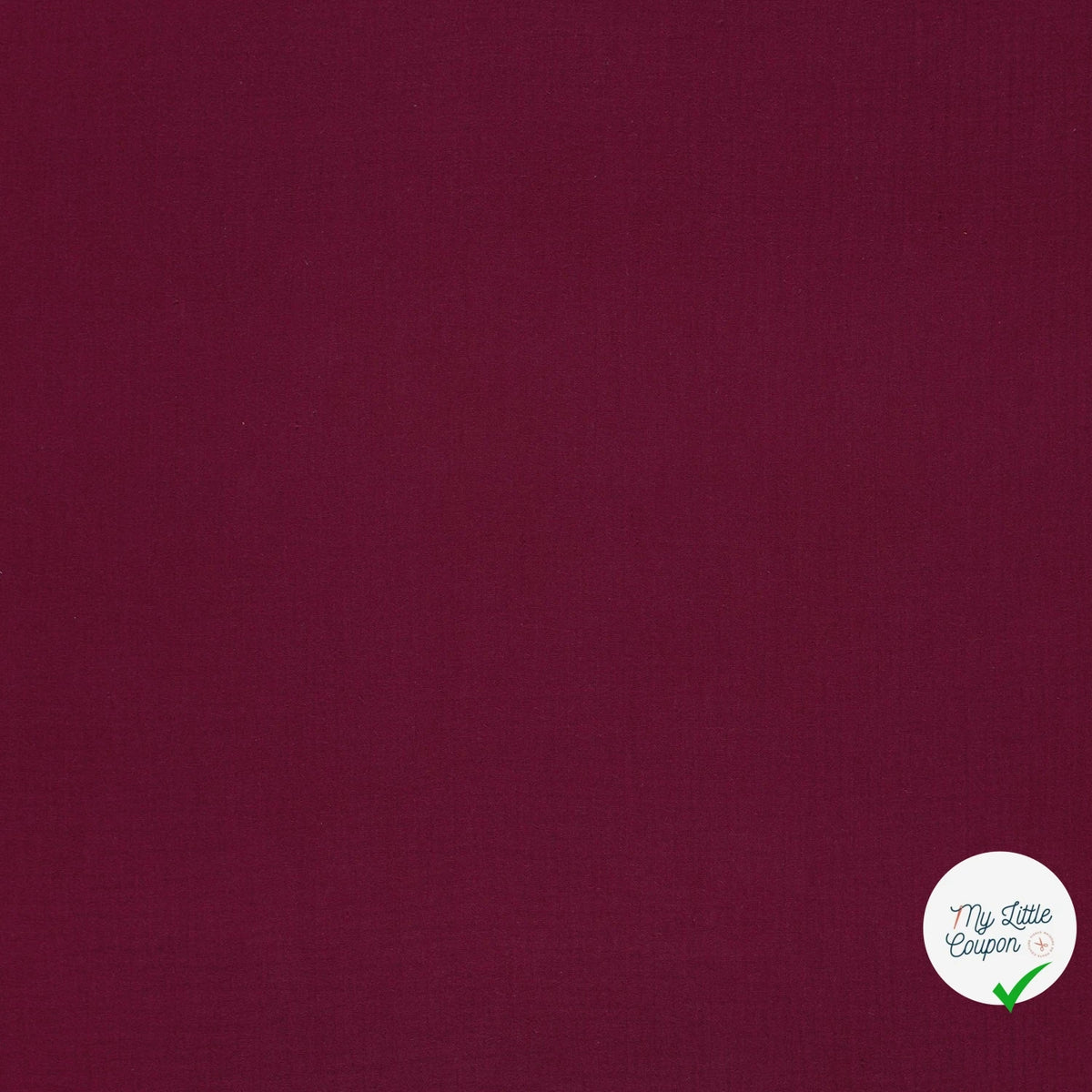 Double gaze de coton unie bordeaux