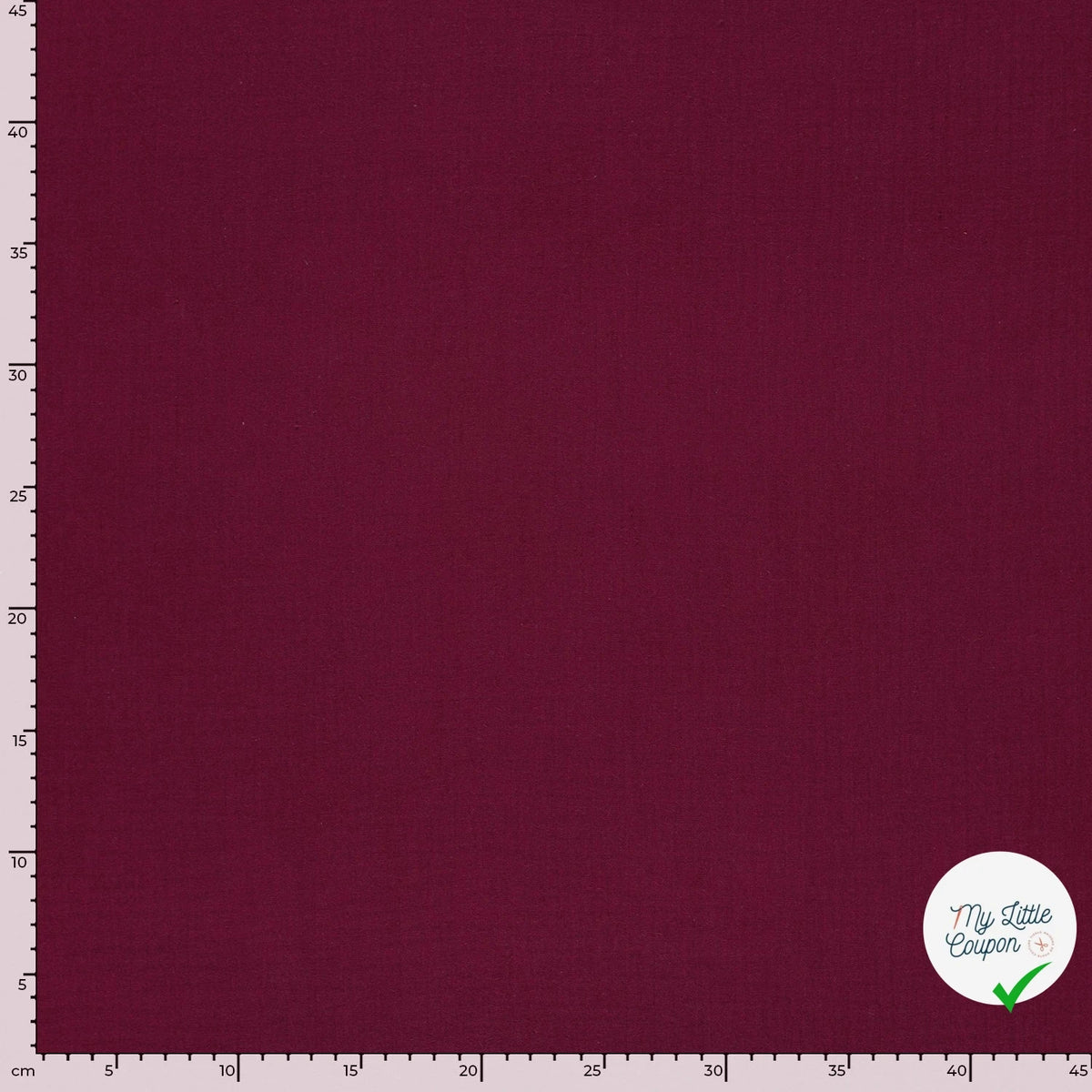 Double gaze de coton unie bordeaux