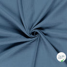 Double gaze de coton unie indigo