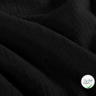 DOUBLE GAZE DE COTON UNIE NOIR - My Little Coupon