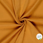 DOUBLE GAZE DE COTON UNIE OCRE - My Little Coupon