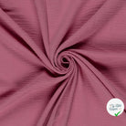 Double gaze de coton unie vieux rose