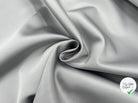 DOUBLE SATIN CONTRECOLLÉ GRIS SOURIS SUR BLANC RÉVERSIBLE - My Little Coupon - tissu - coudre