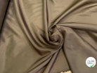DOUBLURE 100% CUPRO ULTRA FINE BEIGE KAKI LISSE - My Little Coupon