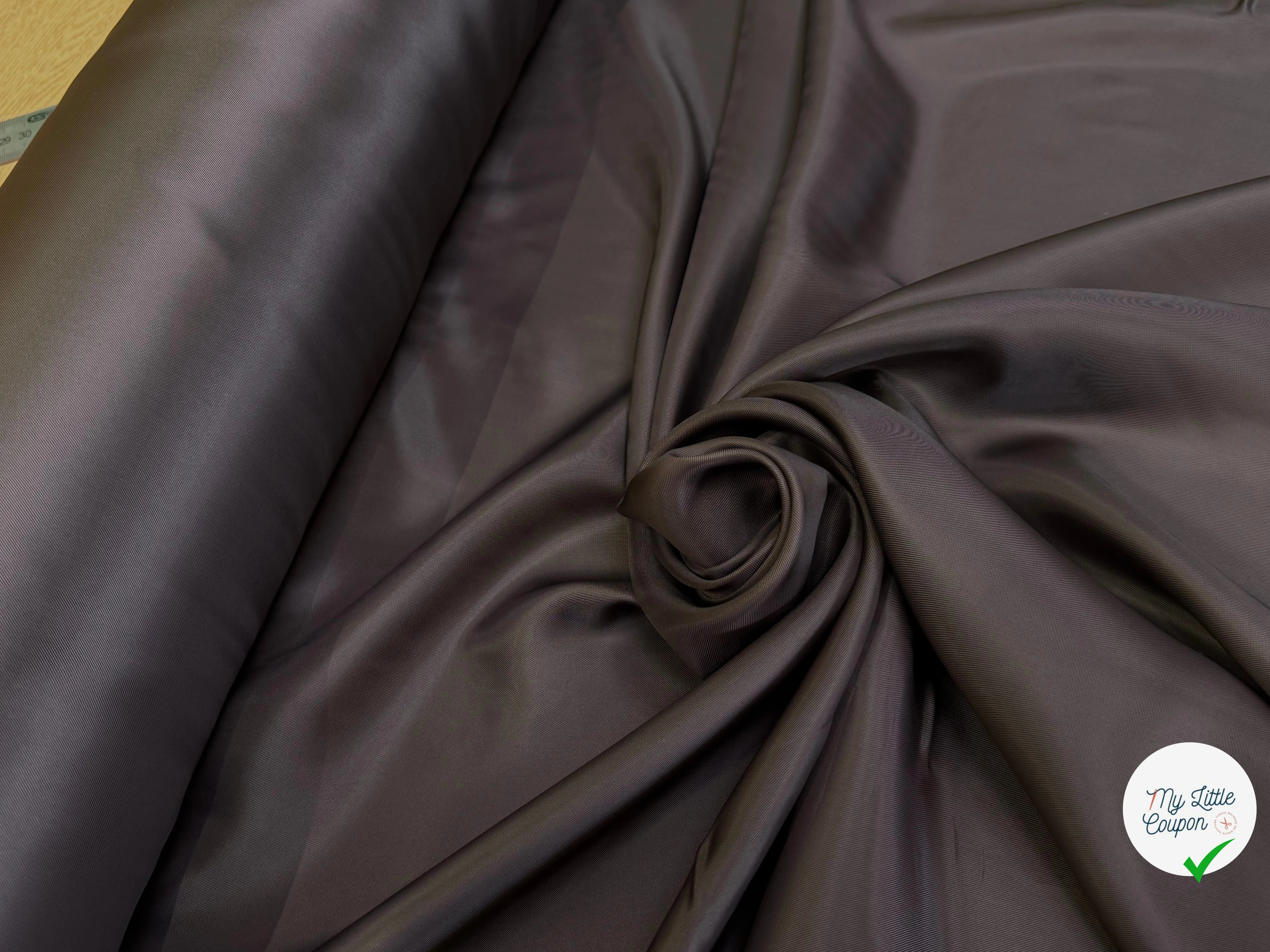DOUBLURE 100% VISCOSE MARRON GLACÉ - My Little Coupon