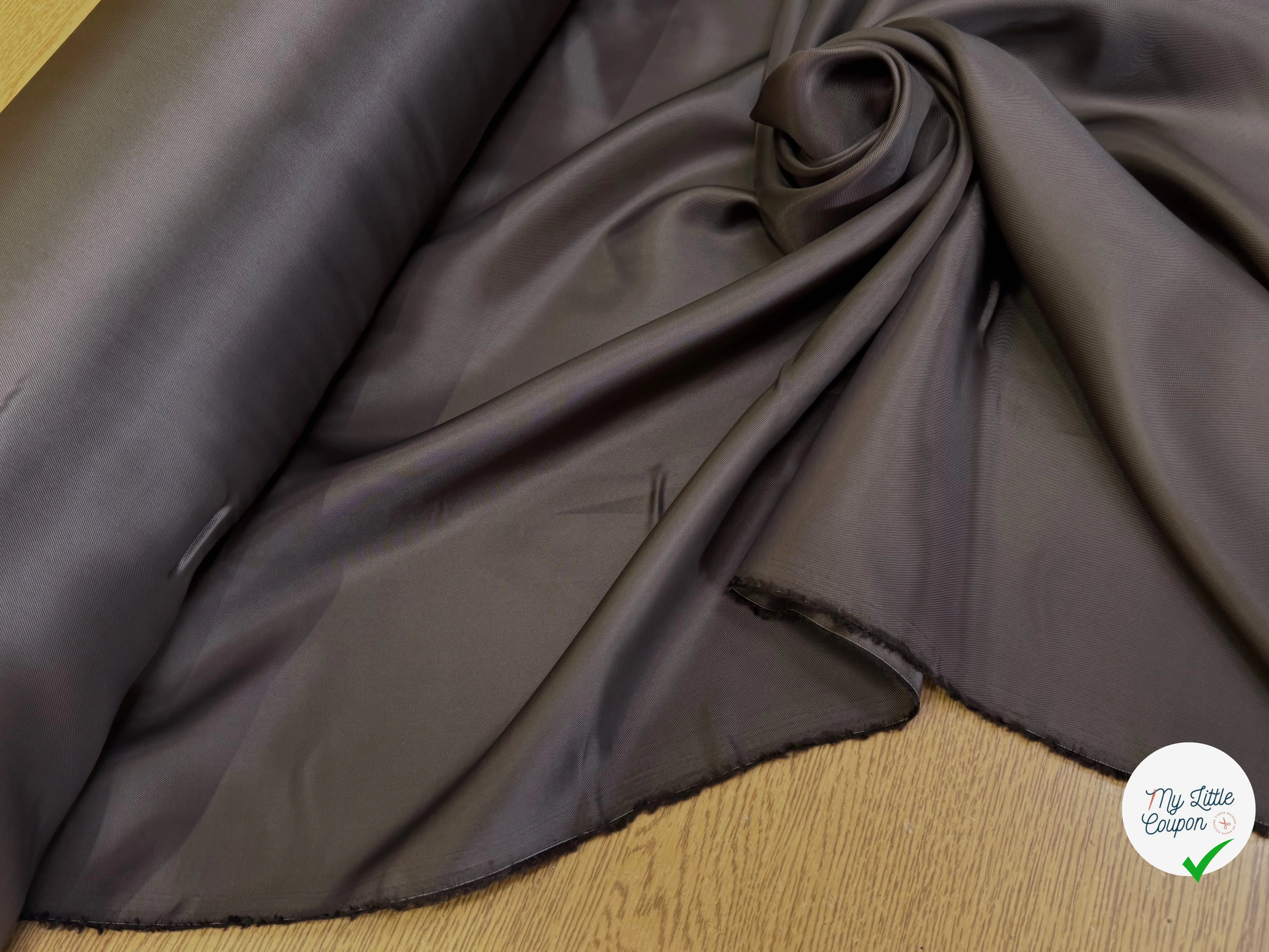 DOUBLURE 100% VISCOSE MARRON GLACÉ - My Little Coupon