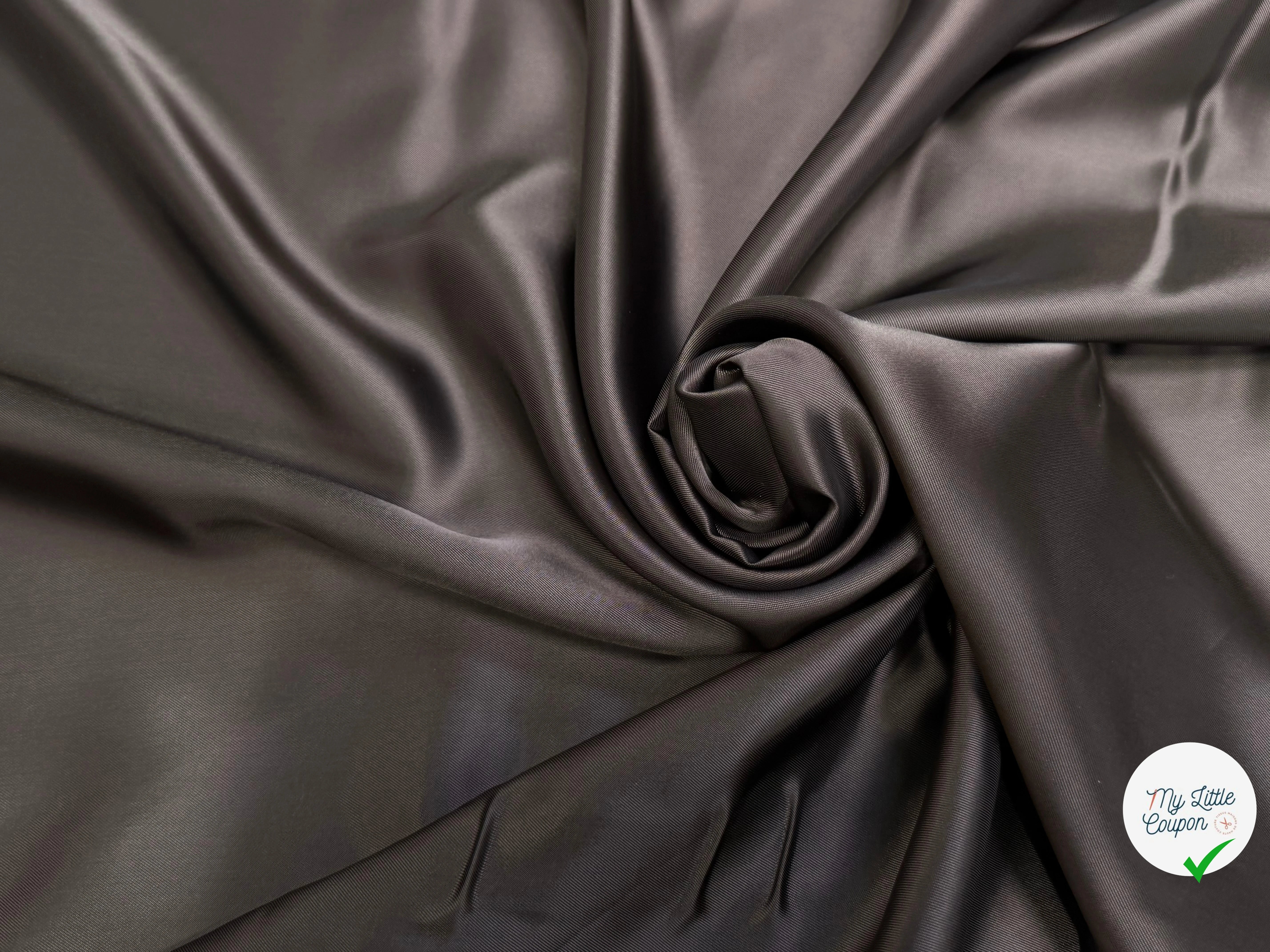 DOUBLURE 100% VISCOSE MARRON MATIÈRE NATURELLE - My Little Coupon