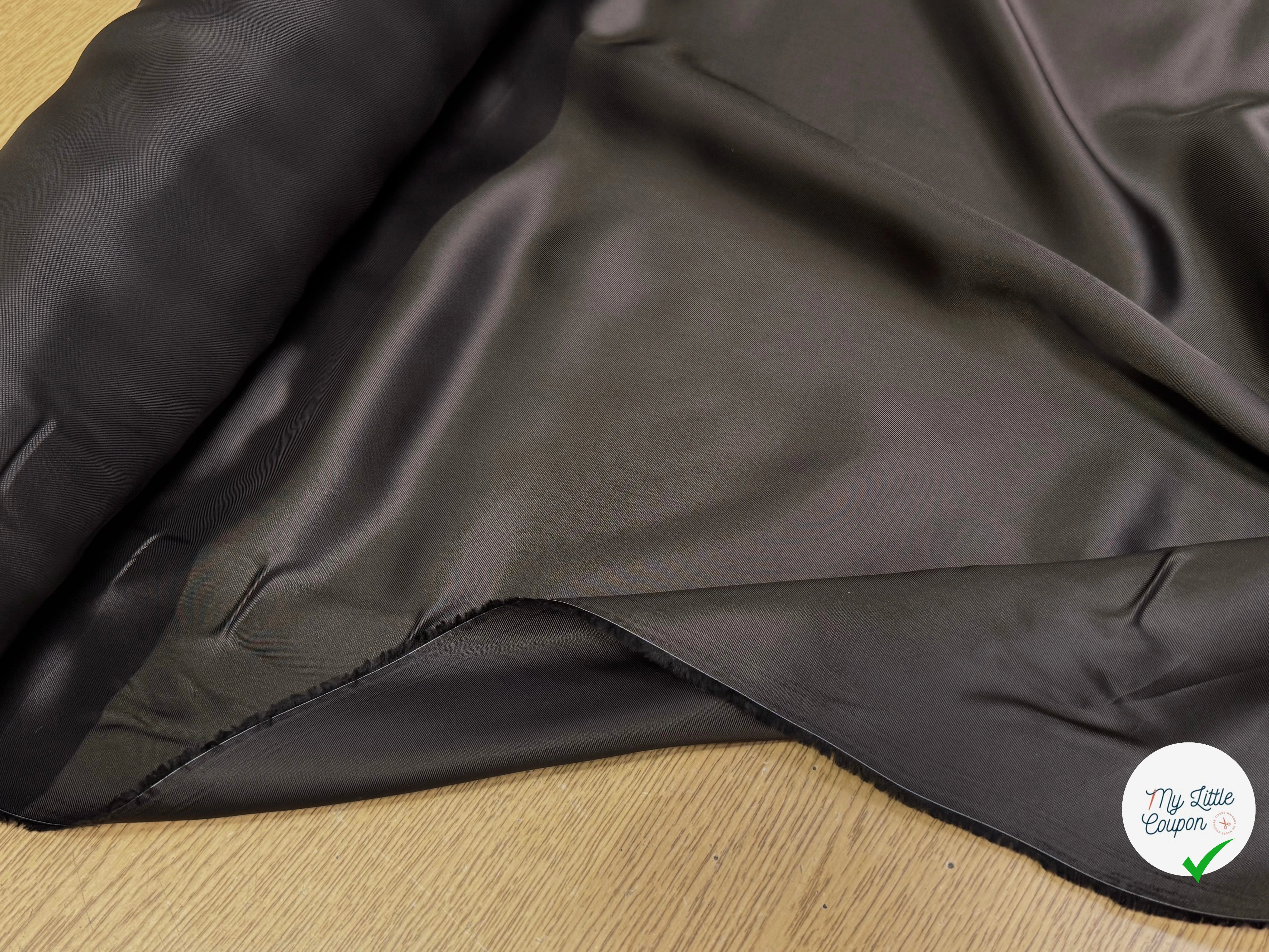 DOUBLURE 100% VISCOSE MARRON MATIÈRE NATURELLE - My Little Coupon