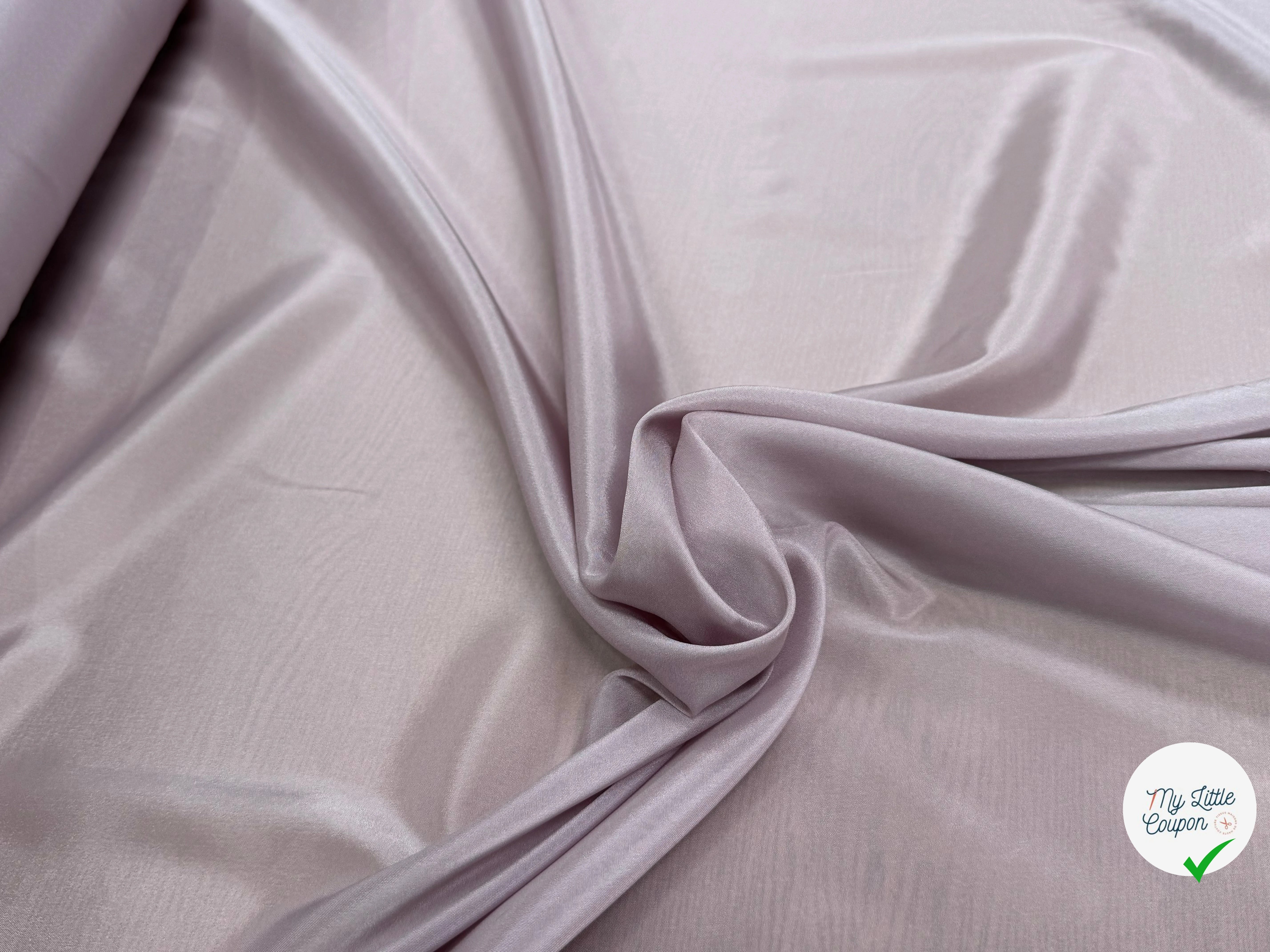 DOUBLURE 68% ACETATE STRETCH LÉGÈREMENT SATINÉ POLUERE - My Little Coupon