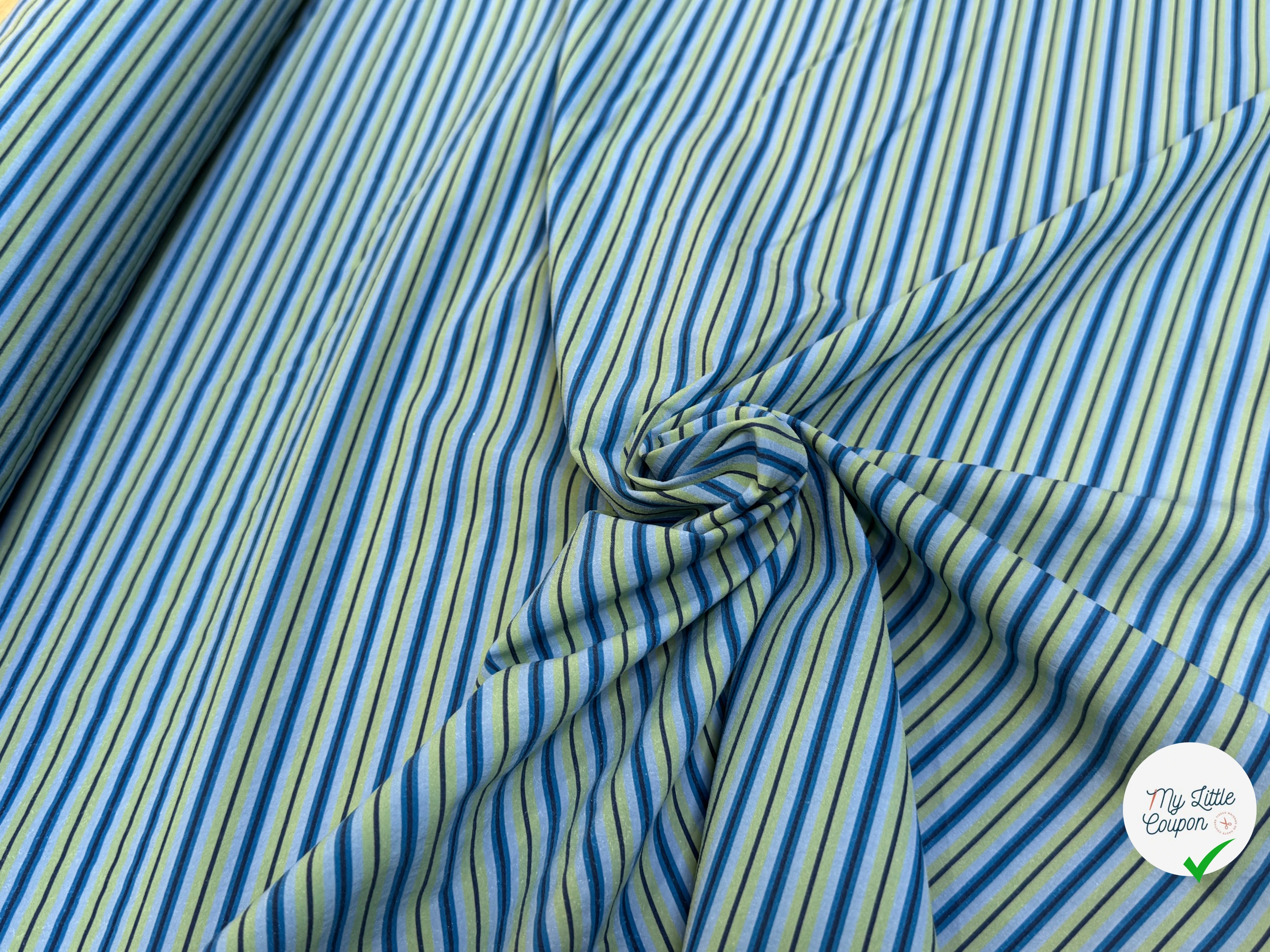 DOUBLURE À RAYURES MULTICOLORES ULTRA STRETCH - My Little Coupon